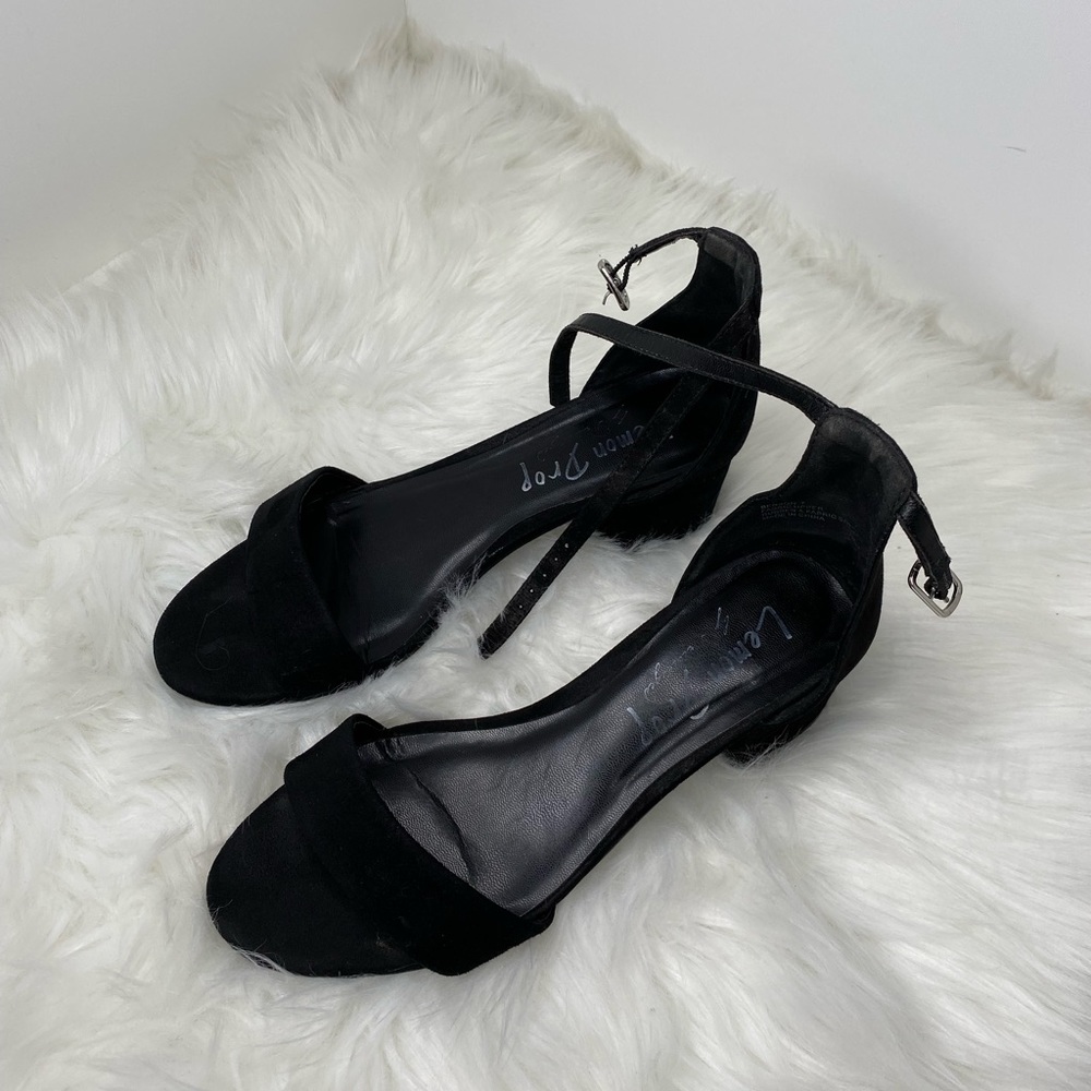 Black Low Heeled Sandal - Size 7 - Good Condition